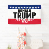 Trump 2024 Behielt Amerika groß - blau rot Banner (Insitu)