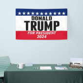 Trump 2024 Behielt Amerika groß - blau rot Banner (Messeveranstaltung)