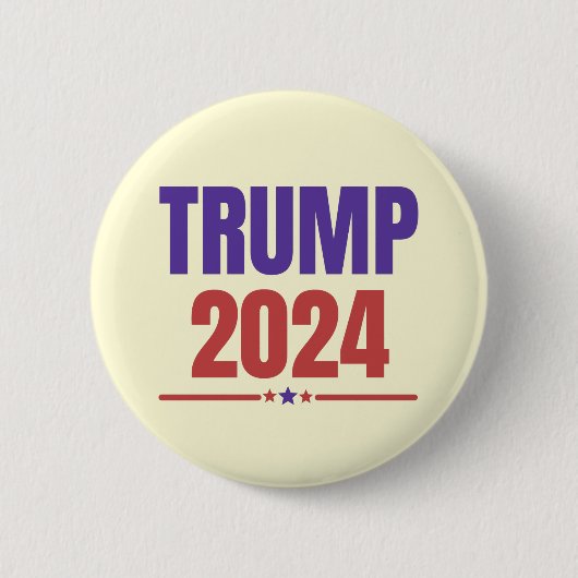 Trump 2024 Behielt Amerika groß - blau rot Button (Vorderseite)