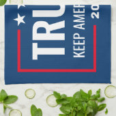 Trump 2024 Behielt Amerika groß - blau rot Geschirrtuch (Gefaltet)