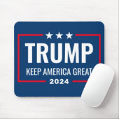 Trump 2024 Behielt Amerika groß - blau rot Mousepad (Mit Mouse)