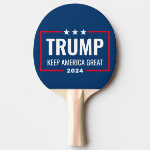 Trump 2024 Behielt Amerika groß - blau rot Tischtennis Schläger