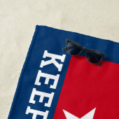 Trump 2024 Behielt Amerika groß - moderne Marine Strandtuch (Beispiel)