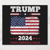 Trump 2024 bierflaschenetikett (Einzelnes Label)