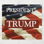 TRUMP 2024 BIERFLASCHENETIKETT (Einzelnes Label)