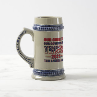 Trump 2024 bierglas