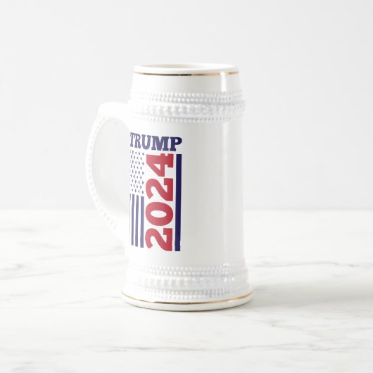 Trump 2024 bierglas (Vorderseite Links)
