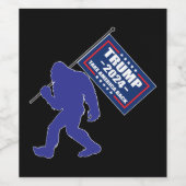 Trump 2024 Bigfoot Weinetikett (Einzelnes Label)