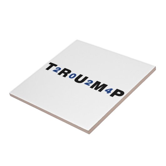 Trump 2024 Blue Fliese (Seite)