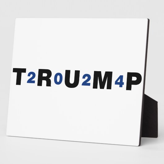 Trump 2024 Blue Fotoplatte (Seite)