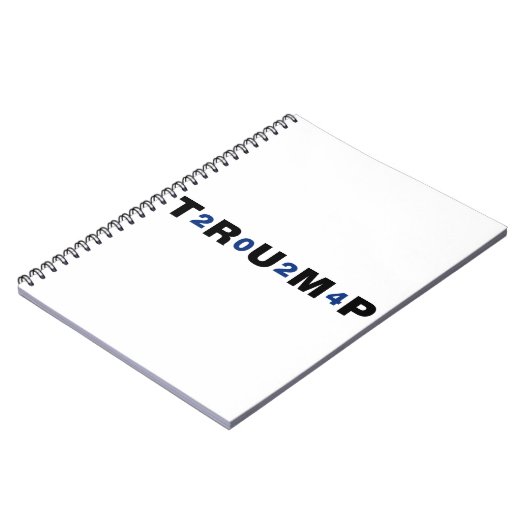 Trump 2024 Blue Notizblock (Linke Seite)