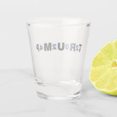 Trump 2024 Blue Schnapsglas (Rückseite)