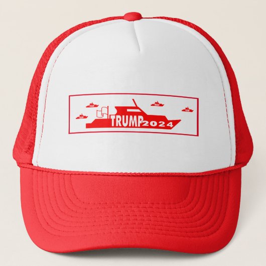 TRUMP 2024 Boote Truckerkappe (Vorderseite)