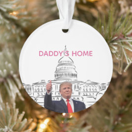 Trump 2024 bringt Amerika zurück auf Daddys Zuhaus Ornament