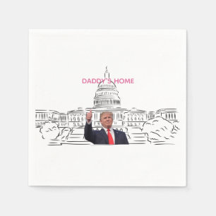 Trump 2024 bringt Amerika zurück auf Daddys Zuhaus Serviette