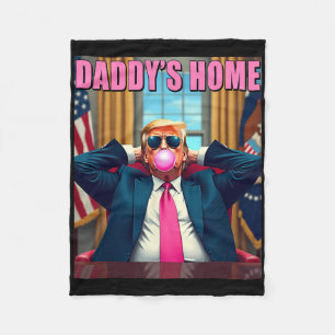 Trump 2024 bringt Amerika zurück zum Zuhause Pink  Fleecedecke
