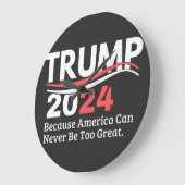 trump 2024 bumper große wanduhr (Winkel)