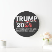 trump 2024 bumper große wanduhr (Zuhause)