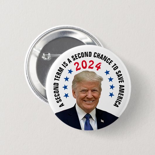 TRUMP 2024 BUTTON (Vorne & Hinten)