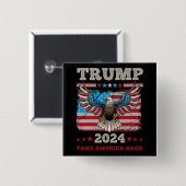 Trump 2024 button (Vorne & Hinten)