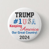 Trump 2024 button (Vorderseite)