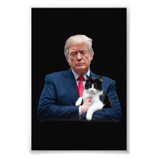 Trump 2024 Cat MAGA Funny Trump Cat Fotodruck (Vorne)