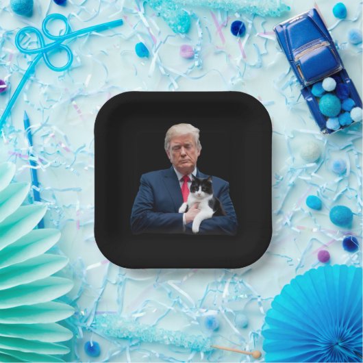 Trump 2024 Cat MAGA Funny Trump Cat Pappteller (Party)