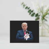 Trump 2024 Cat MAGA Funny Trump Cat Postkarte (Stehend Vorderseite)