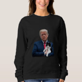 Trump 2024 Cat MAGA Funny Trump Cat Sweatshirt (Vorderseite)