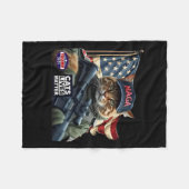 Trump 2024 Cats Lives-Problem Fleecedecke (Vorderseite (Horizontal))