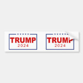 Trump 2024 Classic Rectangle-Logo Autoaufkleber (Vorne)