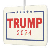 Trump 2024 Classic Rectangle-Logo Autolufterfrischer (Links)