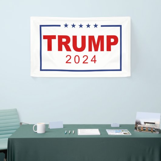 Trump 2024 Classic Rectangle-Logo Banner (Messeveranstaltung)