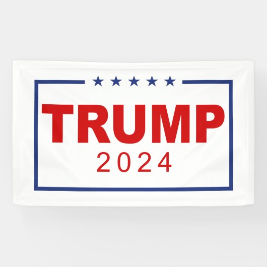 Trump 2024 Classic Rectangle-Logo Banner (Horizontal)