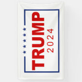 Trump 2024 Classic Rectangle-Logo Banner (Vertikal)