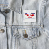 Trump 2024 Classic Rectangle-Logo Button (Beispiel)