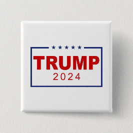 Trump 2024 Classic Rectangle-Logo Button