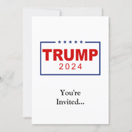 Trump 2024 Classic Rectangle-Logo Einladung