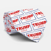 Trump 2024 Classic Rectangle-Logo Krawatte (Gerollt)