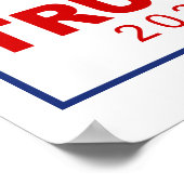 Trump 2024 Classic Rectangle-Logo Poster (Ecke)