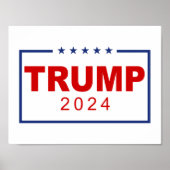 Trump 2024 Classic Rectangle-Logo Poster (Vorne)