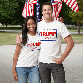 Trump 2024 Classic Rectangle-Logo T-Shirt