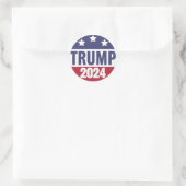 Trump 2024 Classic Round Stickers (Tasche)