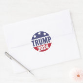 Trump 2024 Classic Round Stickers (Umschlag)