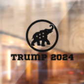 Trump 2024 Clear Black Window Cling Car Sticker (Blatt 2)