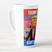 TRUMP 2024 DADDY'S ZUHAUSE MILCHTASSE (Linke Ecke)