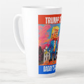 TRUMP 2024 DADDY'S ZUHAUSE MILCHTASSE (Linke Ecke)