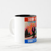 TRUMP 2024 DADDY'S ZUHAUSE ZWEIFARBIGE TASSE (Vorderseite Links)