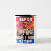 TRUMP 2024 DADDY'S ZUHAUSE ZWEIFARBIGE TASSE (Mittel)