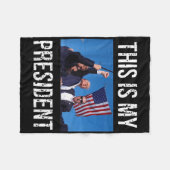 Trump 2024 Das ist mein Präsident Fleecedecke (Vorderseite (Horizontal))